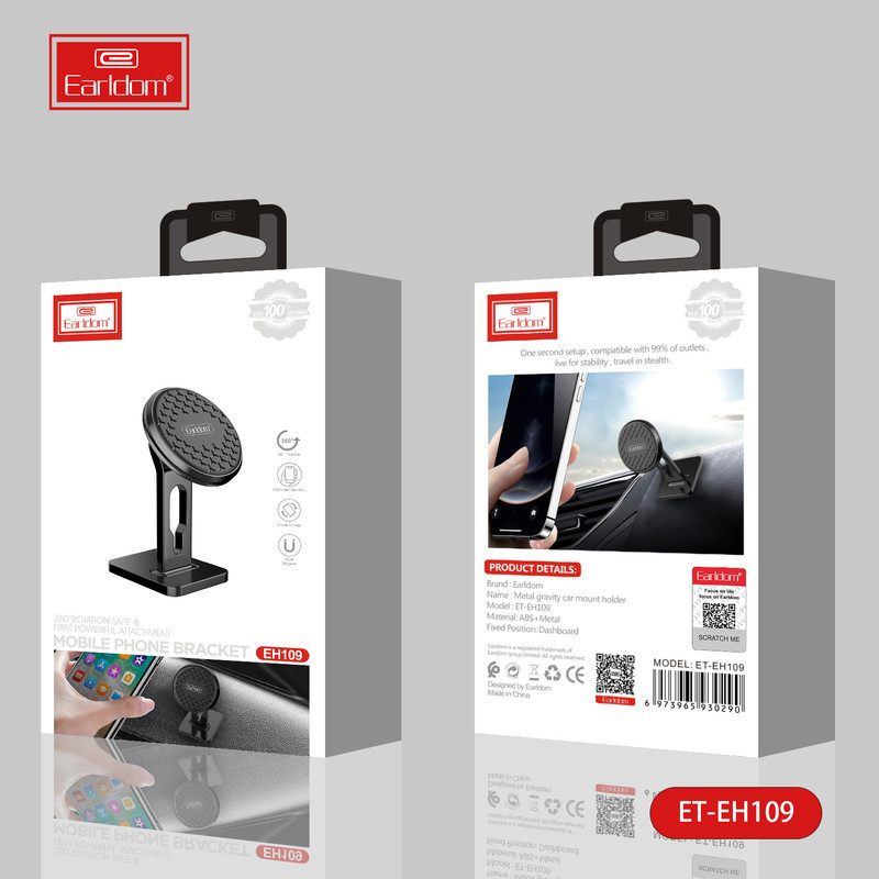 پایه نگهدارنده گوشی موبایل ارلدام مدل Metal Gravity Car Mount Holder
