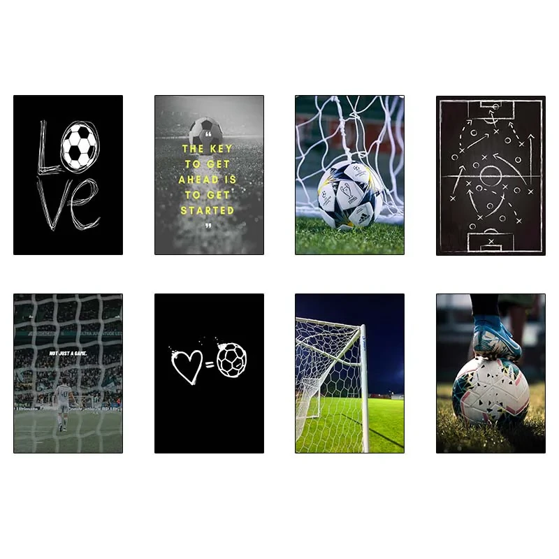 پوستر کارنيکا طرح عاشق فوتبال Football Lover کد 89401 مجموعه 8 عددی