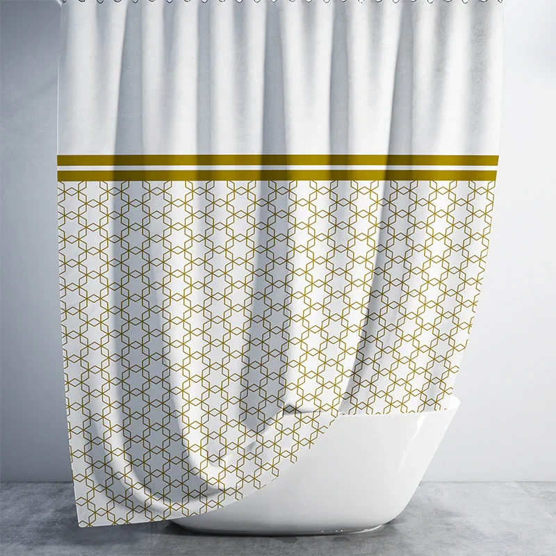 پرده حمام دلفین مدل 1869 سایز 180x200سانتی متر