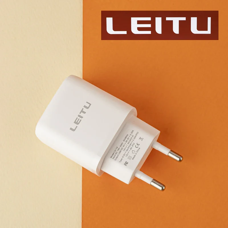 شارژر دیواری لیتو مدل  LH-13 20W به همراه کابل تبدیل لایتنینگ