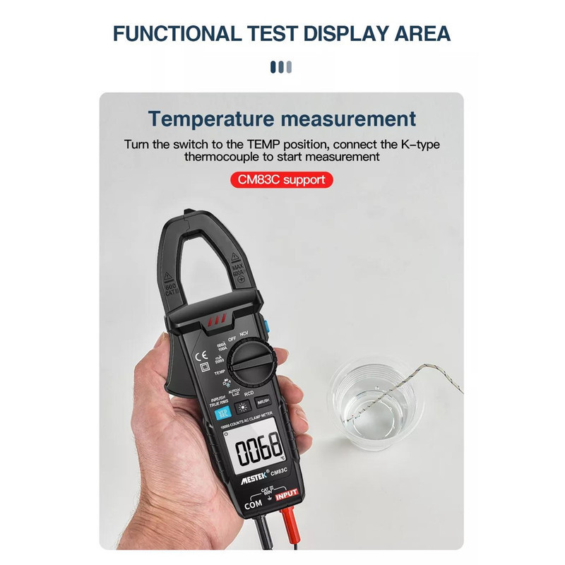 مولتی متر کلمپی دیجیتال مستک مدل CM83C