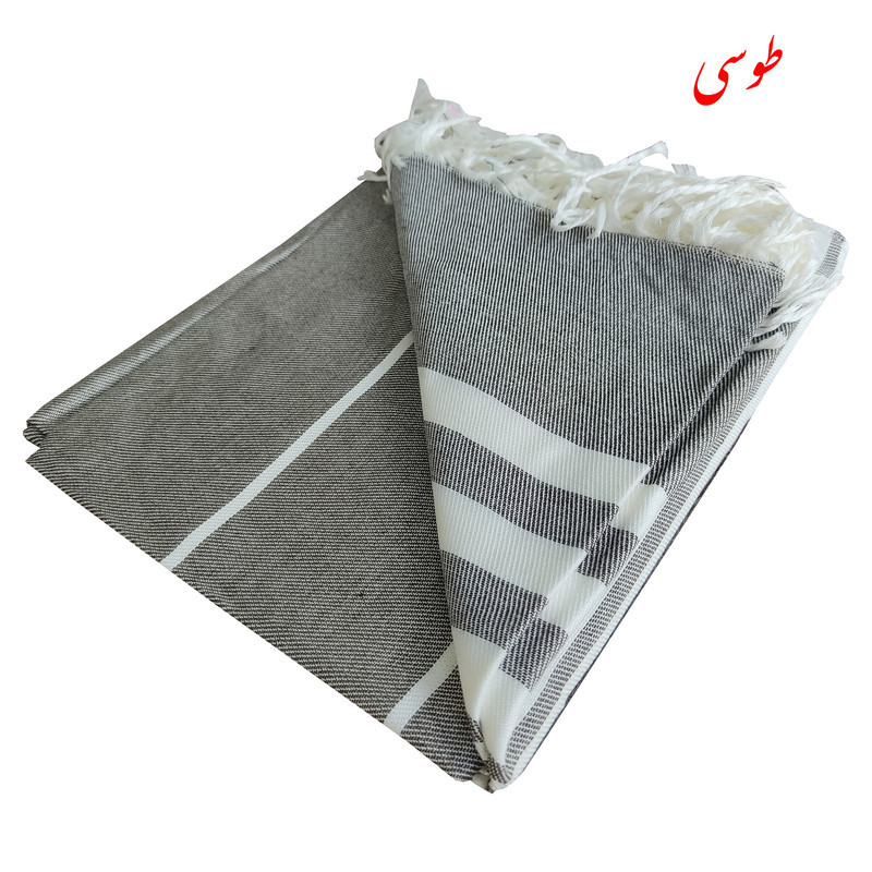 حوله استخری نساجی هنر یزد مدل خطی ریشه دار سایز 70×145 سانتی متر