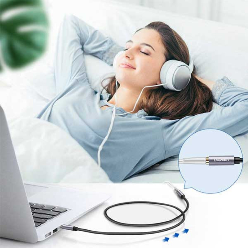 کابل افزایش طول 3.5 میلی متری یوگرین مدل Av118 کد 40673 طول 1 متر
