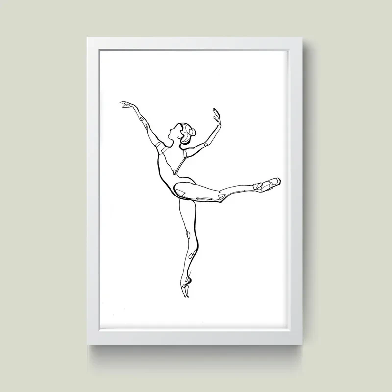 تابلو مدل باله Ballet کدS0120-w