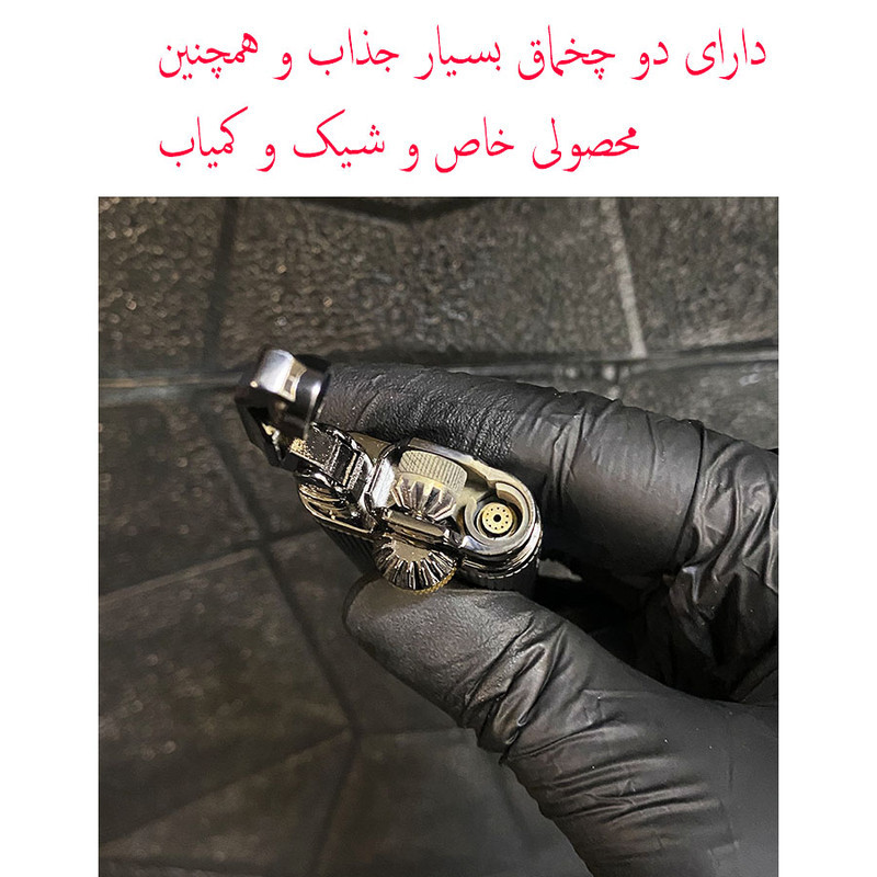 فندک جوبن مدل دو چخماق طرح درب دار