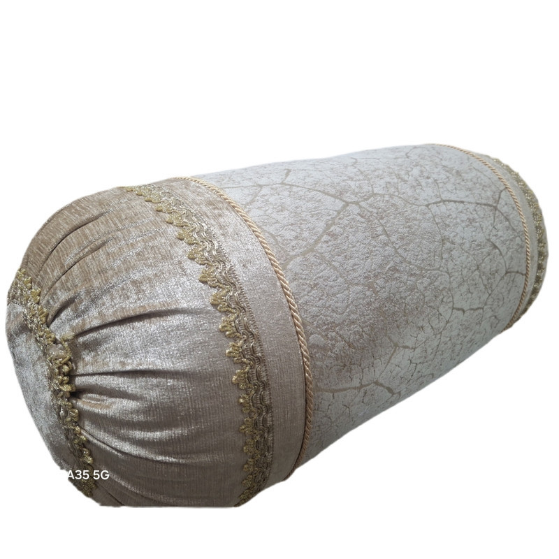 روبالشی مدل گرد سنتی طرح کلاسیک سایز 30×70 سانتی متر