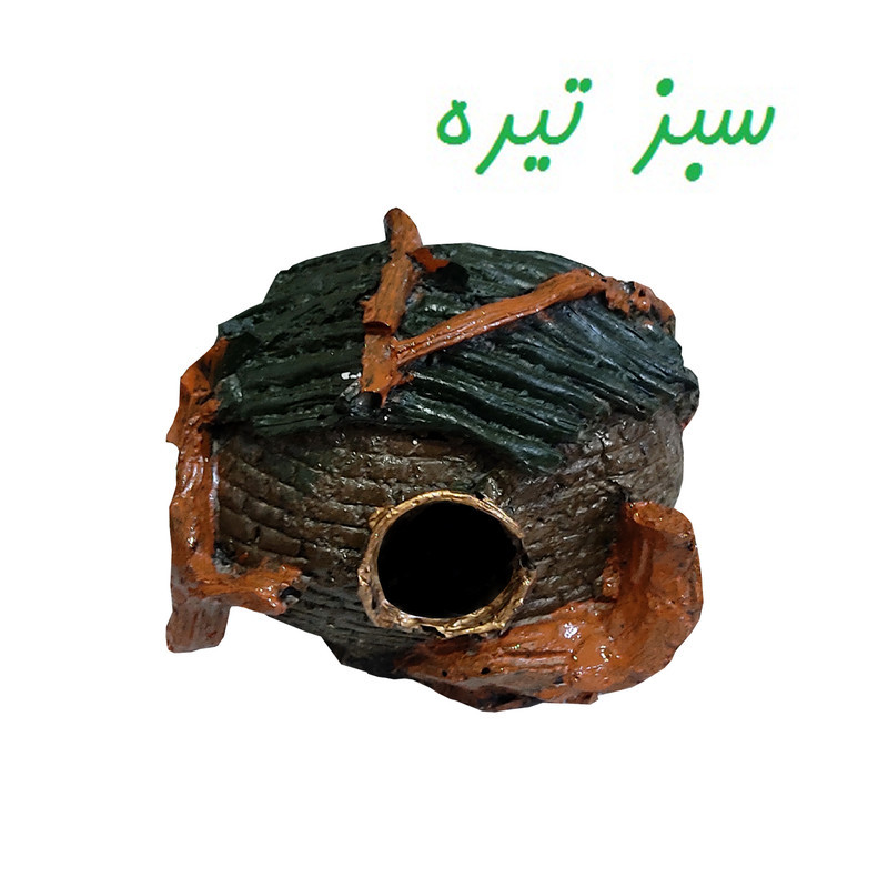 ماکت تزیینی آکواریوم مدل کلبه شکسته
