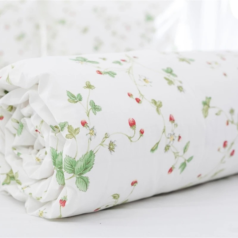روکش لحاف پنبه انگلیش هوم مدل Strawberry دو نفره سایز 220x200 سانتی‌متر
