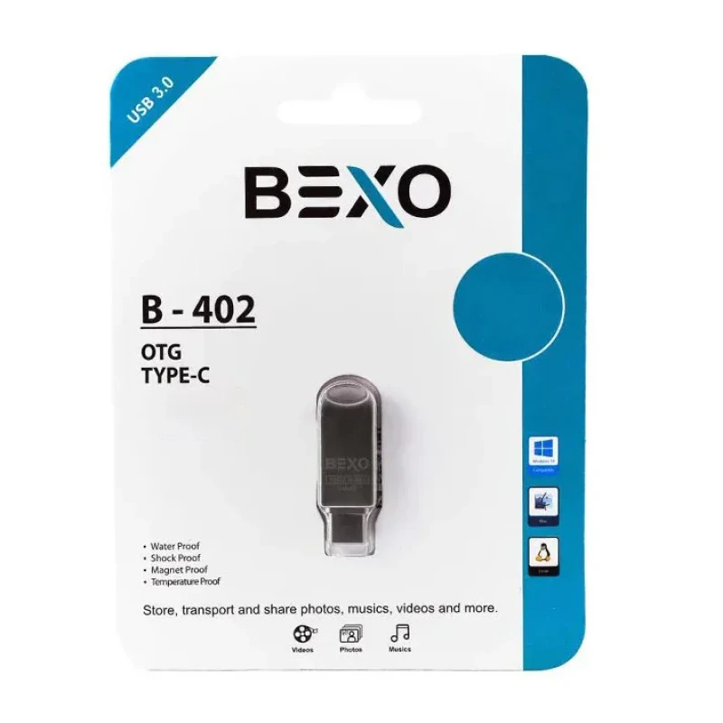 فلش مموری بکسو مدل B 402 ظرفیت 64 گیگابایت با رابط USB3