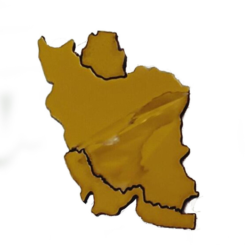 استیکر تزئینی موبایل مدل نقشه ایران آینه ای بسته 10 عددی