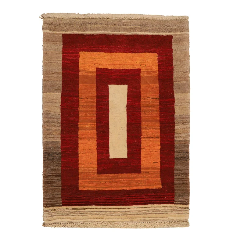 گبه دستباف یک متری طرح مدرن کد 4040430