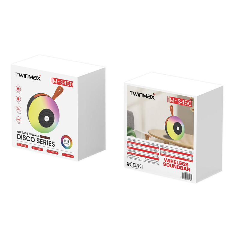 اسپیکر بلوتوثی قابل حمل تویین مکس مدل MS-450