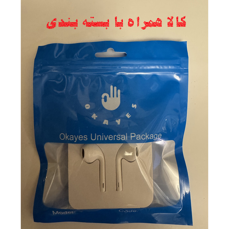 هندزفری مدل اکی یس OK-USBC1516 با نویز کنسلینگ میکروفون (ENC)، اتصال از طریق USB Type-C