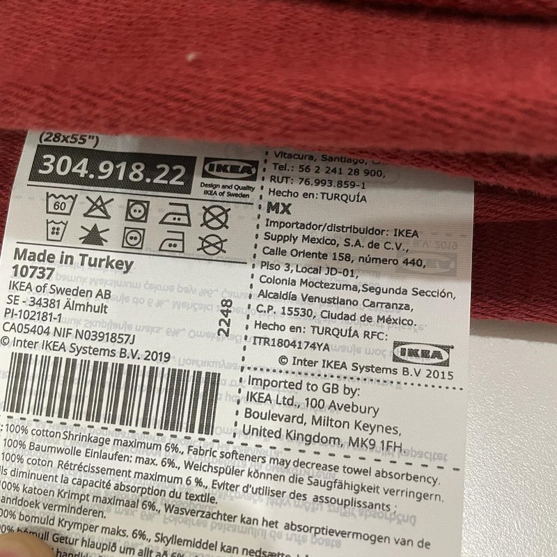 حوله حمام ایکیا مدل HIMLEAN سایز 140x70 سانتی متر