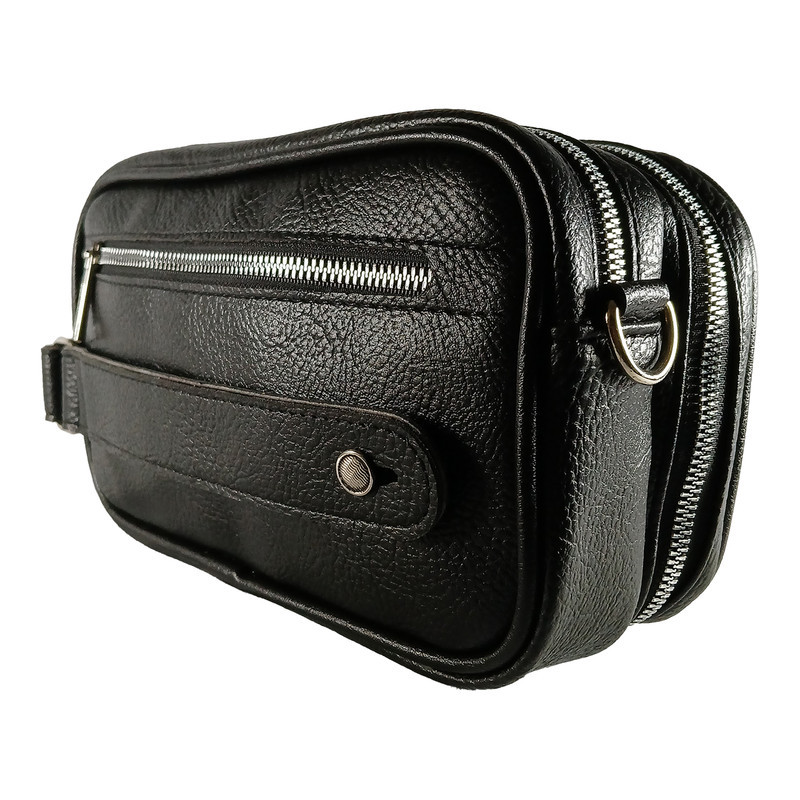 کیف دستی و دوشی مردانه چرم مصنوعی مدل QZ-HBF-001