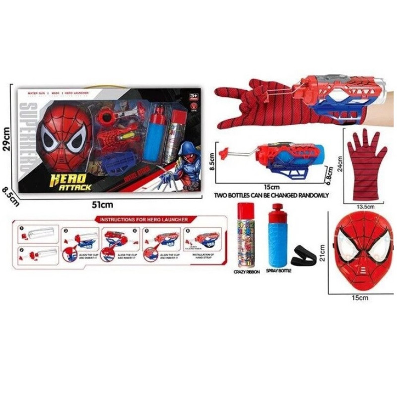 ست ایفای نقش مدل مرد عنکبوتی طرح HERO ATTACK کد WL8834-50