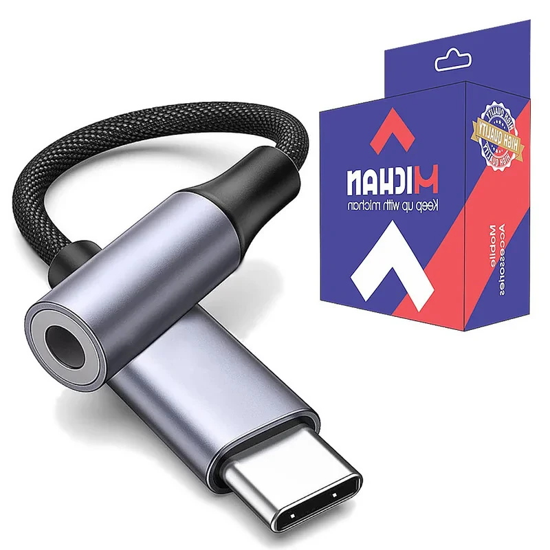 مبدل USB-C به جک 3.5 میلی متری میچان مدل T1