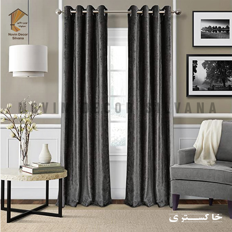 پرده نوین دکور سیلوانا مدل مخمل شانل 280 _ 1 سایز 280x140 سانتی‌متر