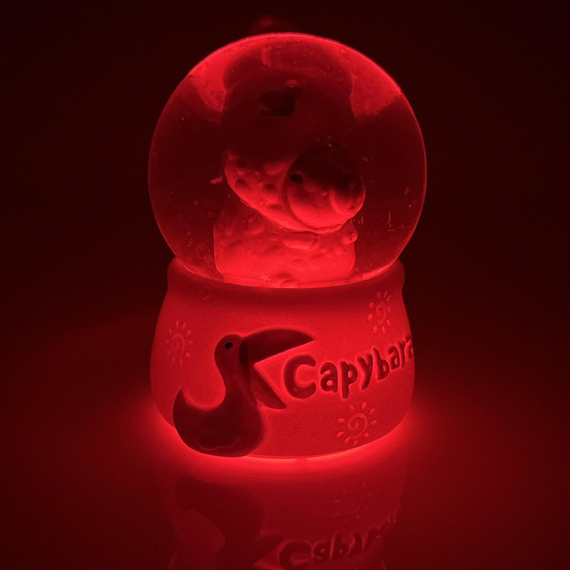گوی مدل چراغدار Capybara طرح کوالا هویج عاشق کد D1623.11.S600