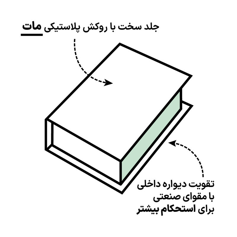 جعبه دکوری مدل کتاب دکوراتیو طرح اکسنت کد 513