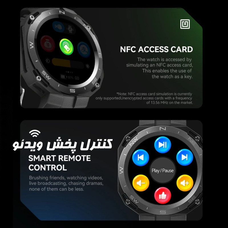 ساعت هوشمند مدل HW3 Cyber-Flicker Case