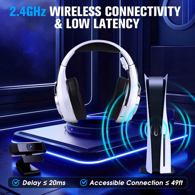 هدست مخصوص بازی بی سیم کوشن ایچ مدل GS400 ULTRA 7.1 Surround