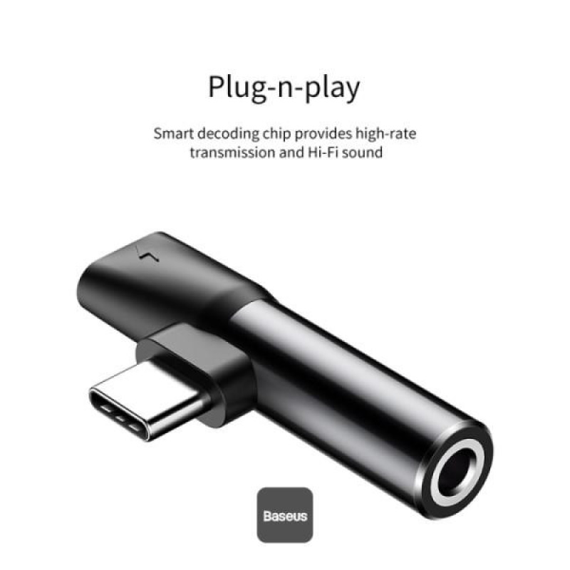 مبدل USB-C به AUXUSB-C باسئوس مدل l41