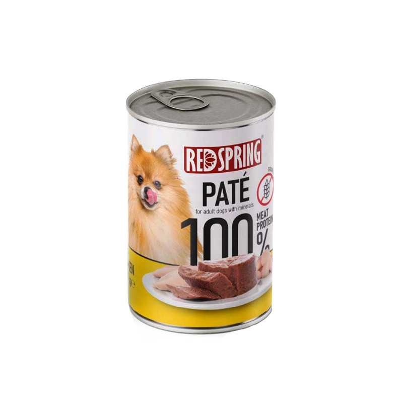 کنسرو غذای سگ رداسپرینگ مدل Pate Pack با طعم بره، مرغ، سیرابی، جگر و گوساله  وزن 2.4 کیلوگرم بسته 6 عددی