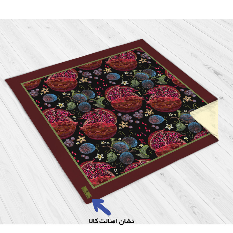 رومیزی ریحانلوکس مدل انار یلدا RH126 سایز 97x97 سانتی‌متر