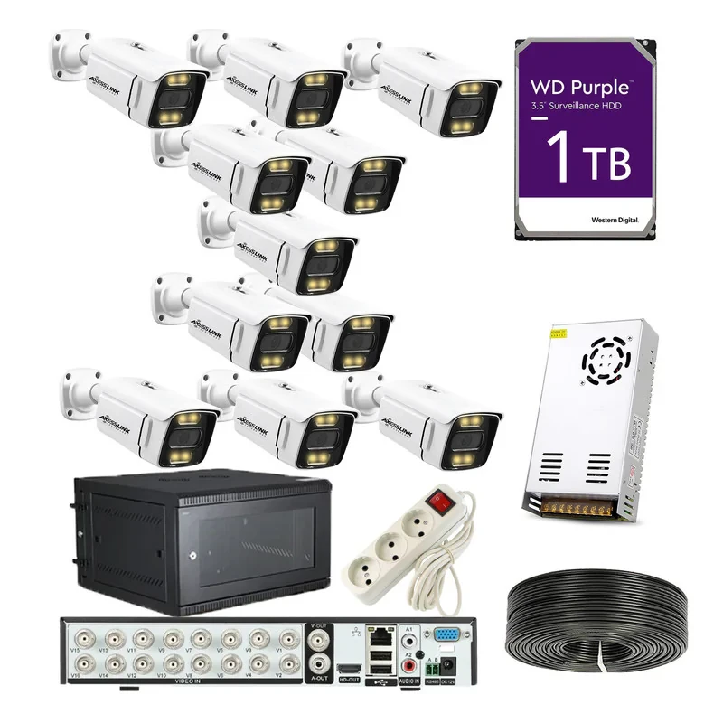 سیستم امنیتی مدل PACK AHD 11 STAR LIGTH - AXESSLINK