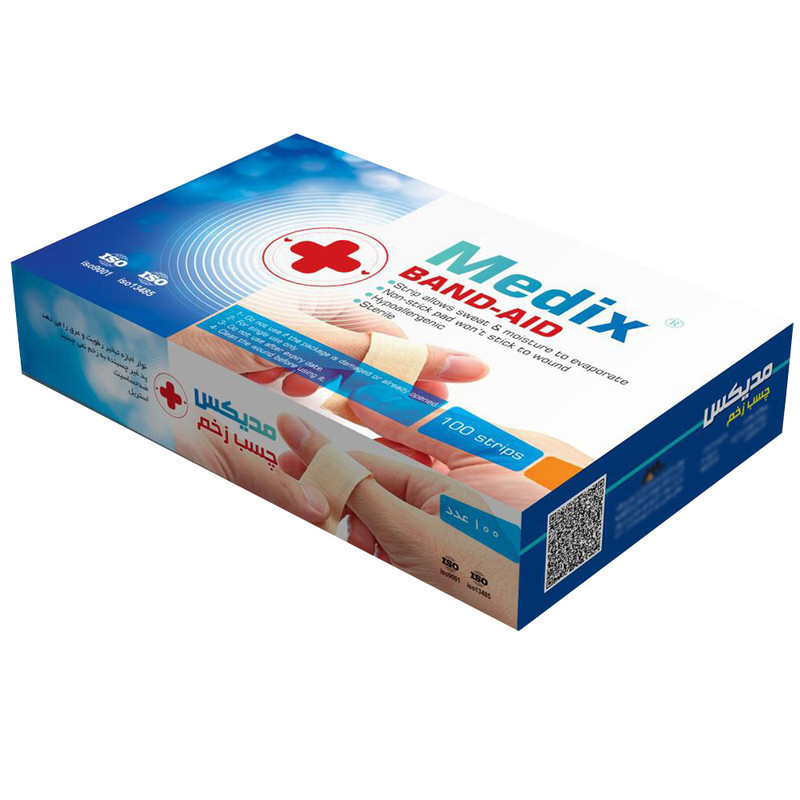 چسب زخم مدیکس مدل Antiallergic بسته 100 عددی