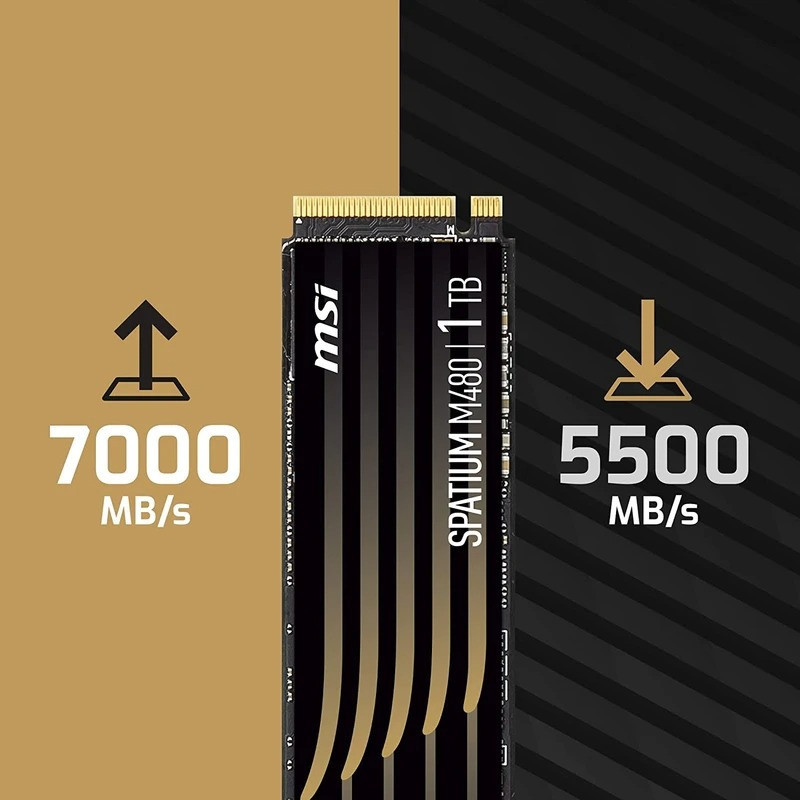اس اس دی اینترنال PCIe Gen4 x4 ام اس آی مدل SPATIUM M480 PRO ظرفیت 1 ترابایت