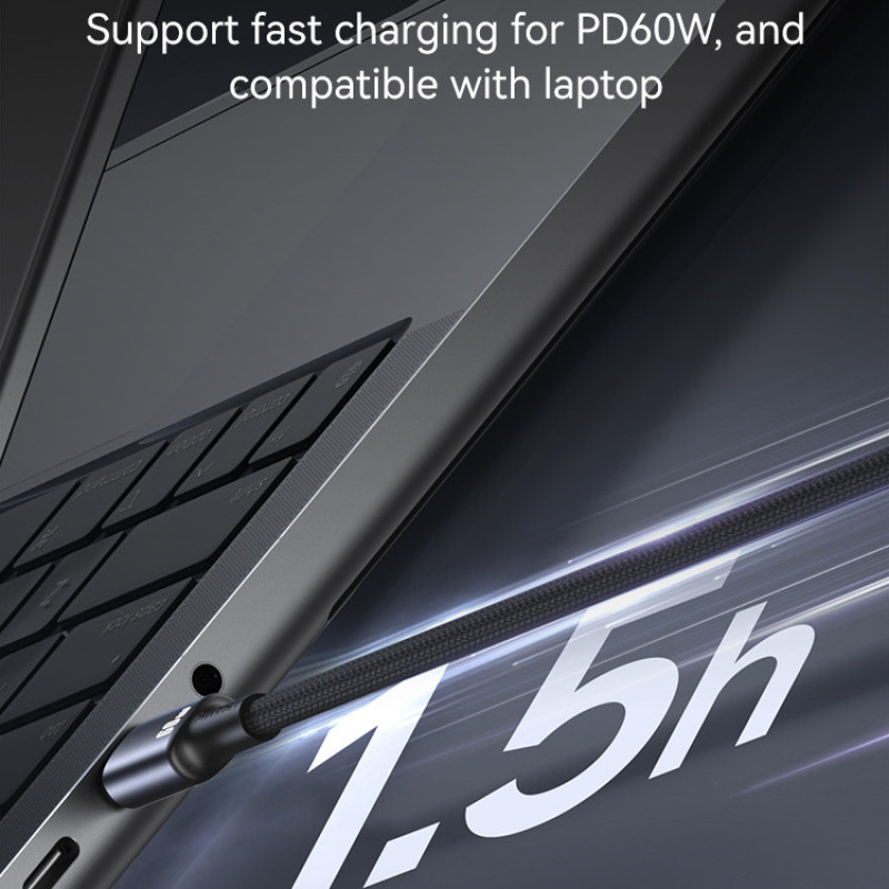 کابل USB-C یوسمز مدل SJ752-60W طول 1.2 متر