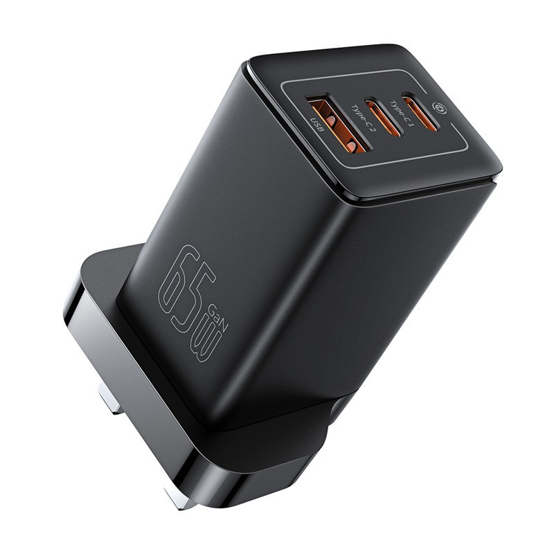 شارژر دیواری 65 وات بیسوس مدل CCGAN65UK به همراه کابل USB-C