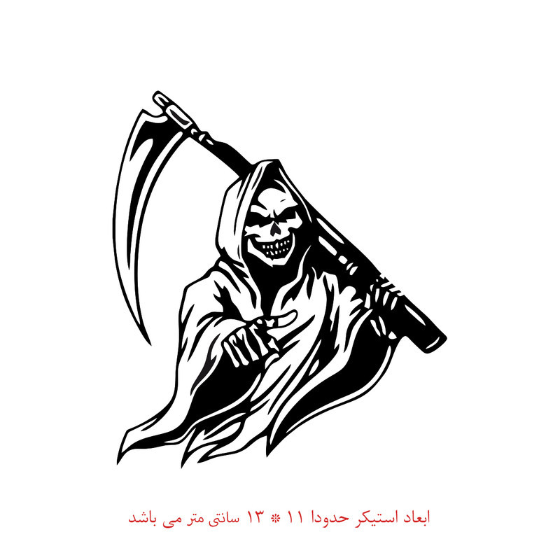 برچسب خودرو طرح مرگ کد 1865