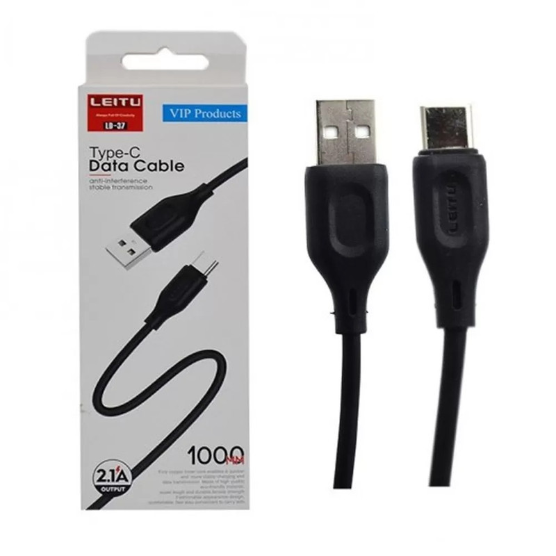 کابل تبدیل USB به USB-C لیتو مدل LD-37 طول 1 متر