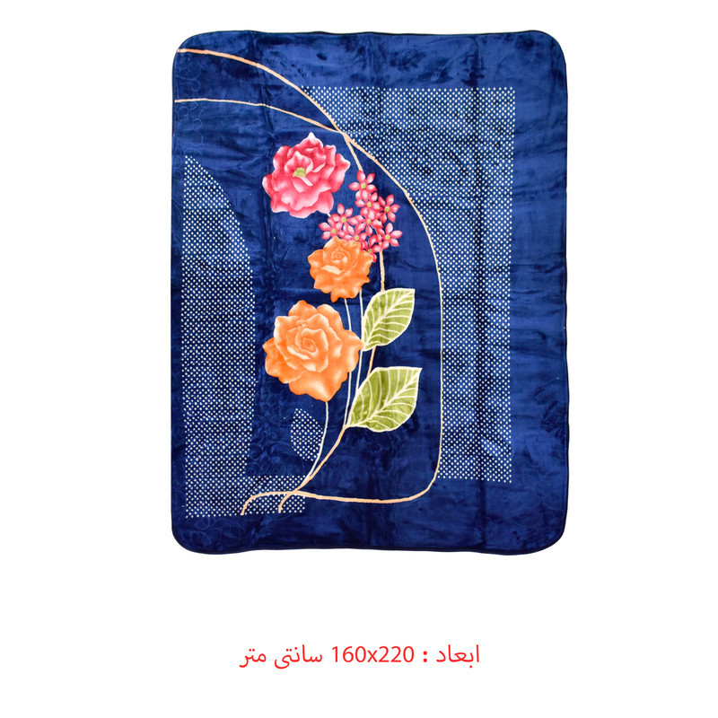 پتو گلبافت مدل سیمرغ کد 16412 یکنفره سایز 160x220 سانتی متر