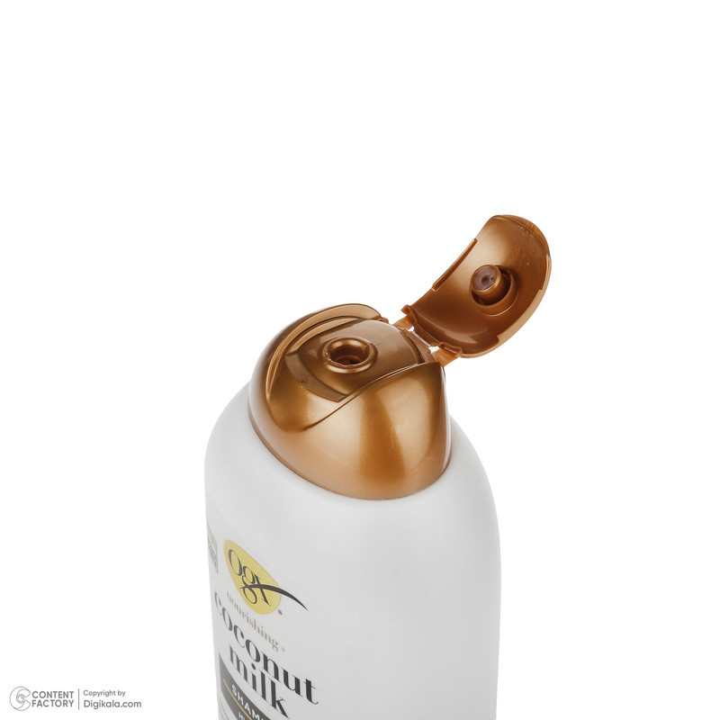 شامپو مو او جی ایکس مدل Coconut Milk مناسب برای انواع مو حجم 385 میلی لیتر