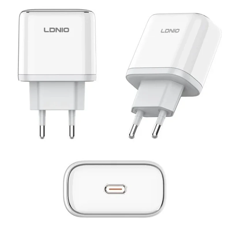 شارژر دیواری 45 وات الدینیو مدل Q1415 به همراه کابل USB-C