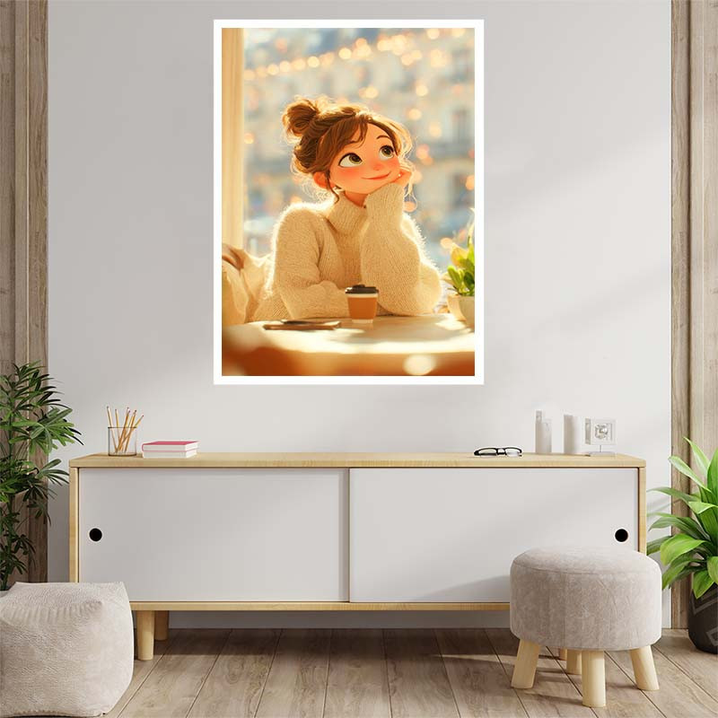 پوستر کارنيکا طرح کیوت Cute کد 87231 مجموعه 8 عددی