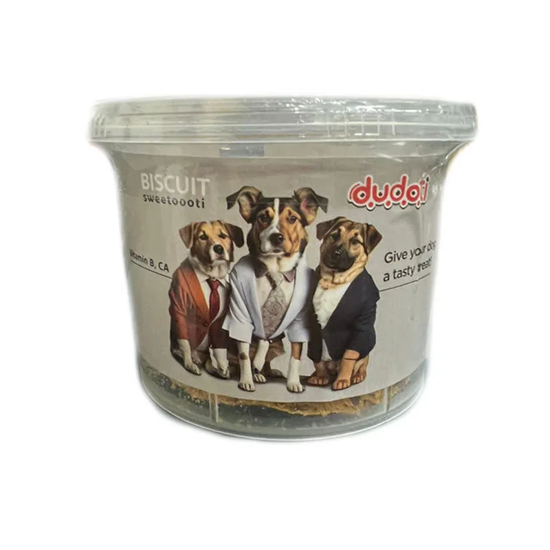 تشویقی سگ دودوتی مدل Dog Biscuits بیسکویتی وزن 100 گرم