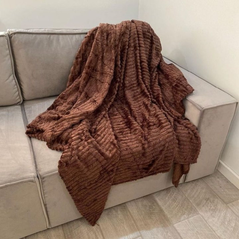 پتو مسافرتی  طرح پلیسه کد P08 سایز 240×200 سانتی متر