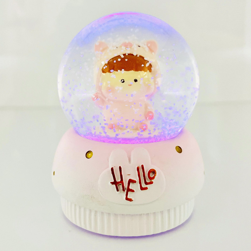 گوی مدل چراغدار HELLO طرح baby خوک کد C1623.11.S300