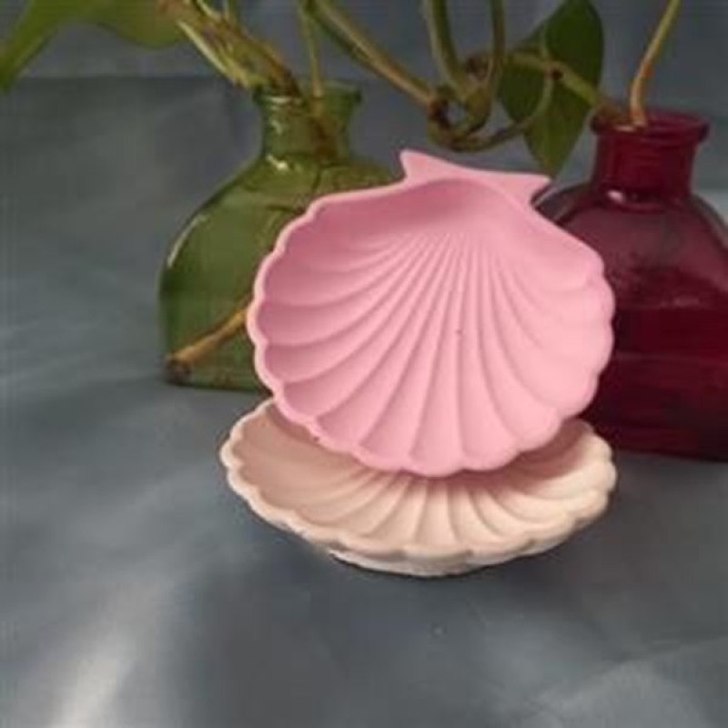 مجموعه ظروف هفت سین 6 پارچه طرح صدف تخت ساده