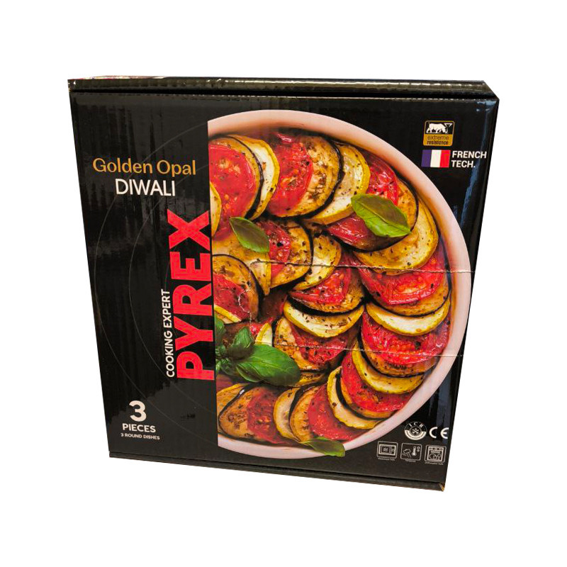 ظرف پخت گلدن اپال مدل PYREX مجموعه 3 عددی