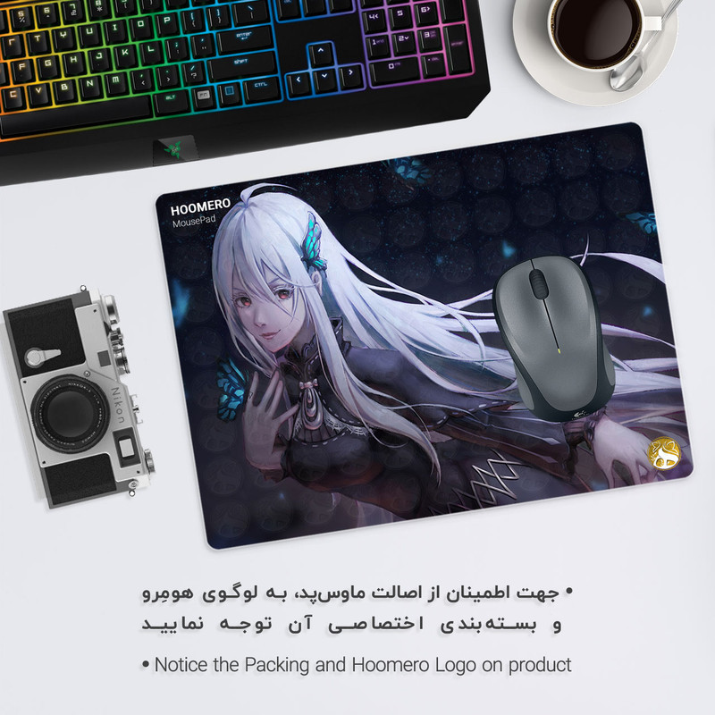 ماوس پد هومرو طرح انیمه ReZERO مدل A2020