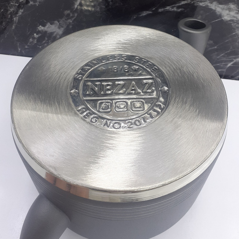 ست کتری و قوری نزاز مدل لوله دار طرح رنگی
