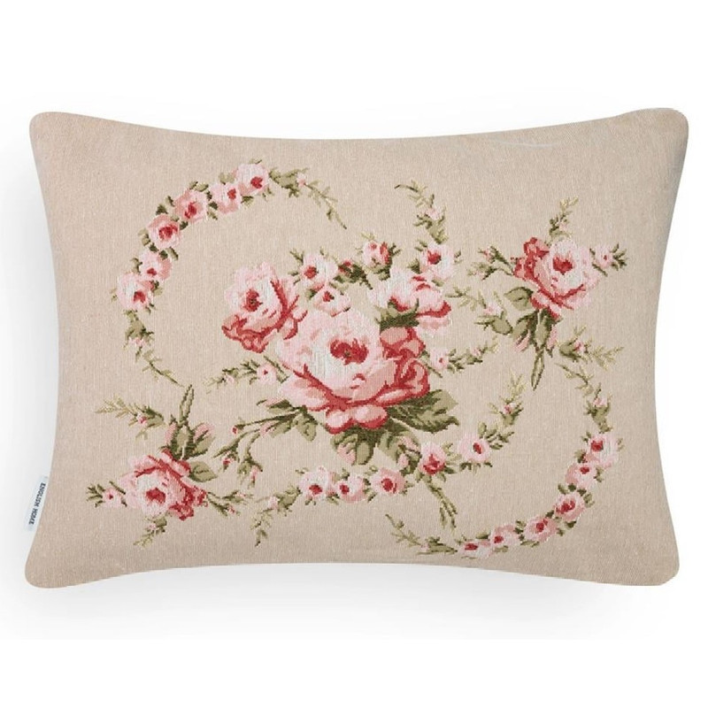 کاور کوسن انگلیش هوم مدل Rose Coquette سایز 35x50 سانتی متر