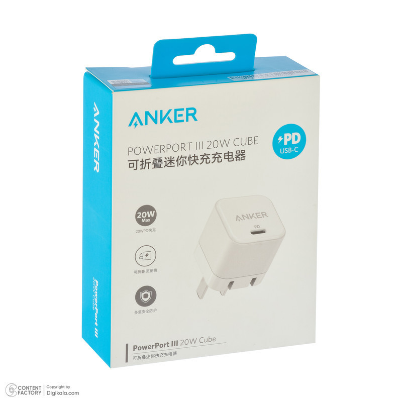 شارژر دیواری 20 وات انکر مدل A2149