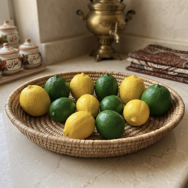 میوه  تزئینی مدل لیموسنگی کد 862 مجموعه 10 عددی